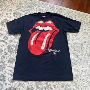 Vintage Rolling Stones Men's Black Graphic Tee